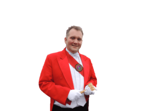 stuart toastmaster with gavel in hand