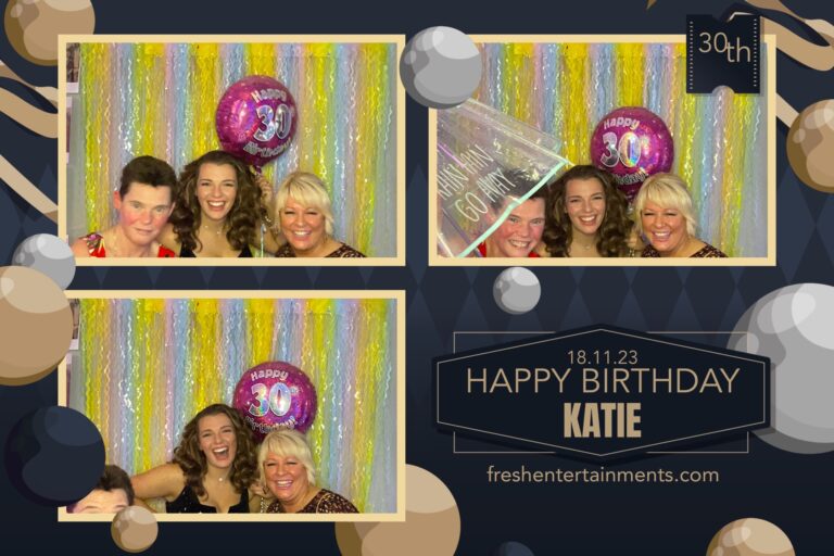 Katies 30th Birthday Selfie Photobooth