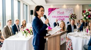 Professional MC guiding wedding event