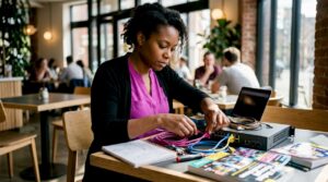 Woman setting up Minecraft server hardware